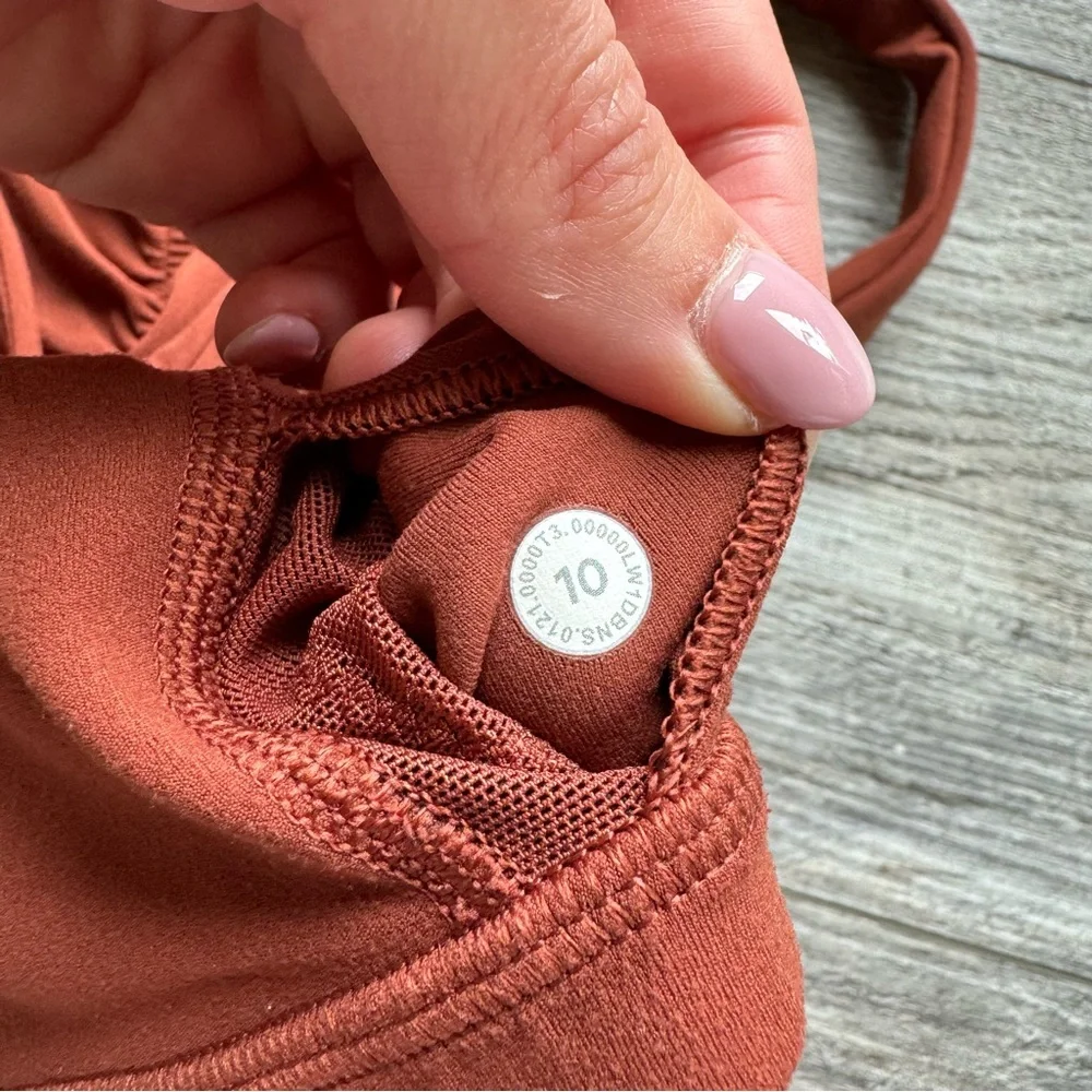 lululemon align tank - gathered front dark terracotta - Picture 7 of 11